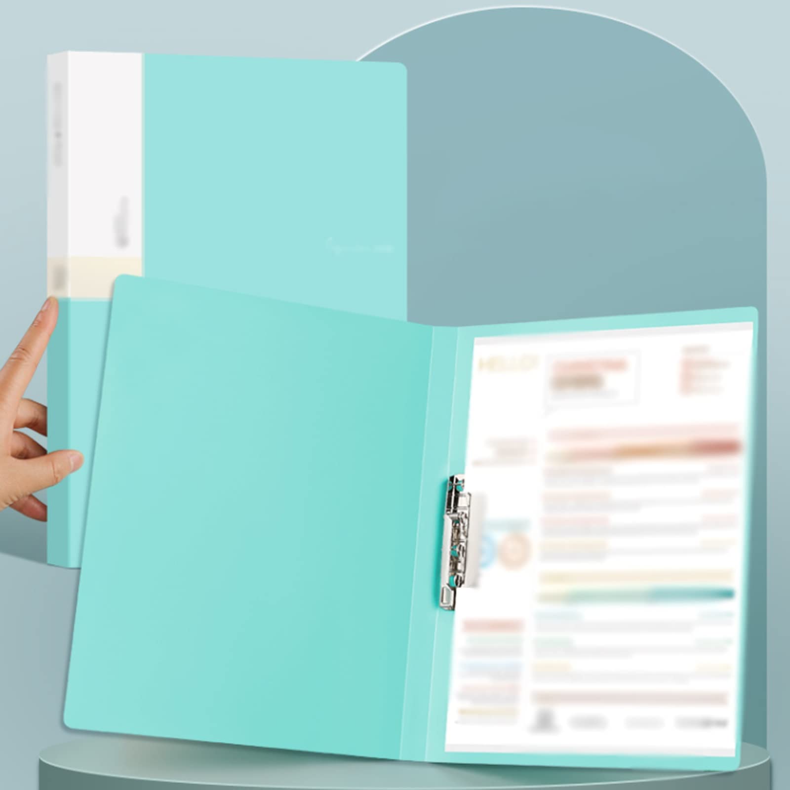 Folders File Organiser A4 Folders A4 ringbinder Carpeta de hojas de almacenamiento de papel de prueba Multicolor, carpeta de contrato de clasificación de texto, almohadilla de escritura A4, organizado