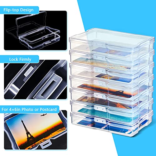 Geelin 30 Pcs Clear Photo Storage Boxes For 4" X 6" Pictures Transparent Photo Case Plastic Photo Organizers And Storage Photo Storage Containers Photo Keeper For Photo Picture Card, 6.7 X 4.7 X 1.2'' #TOP3