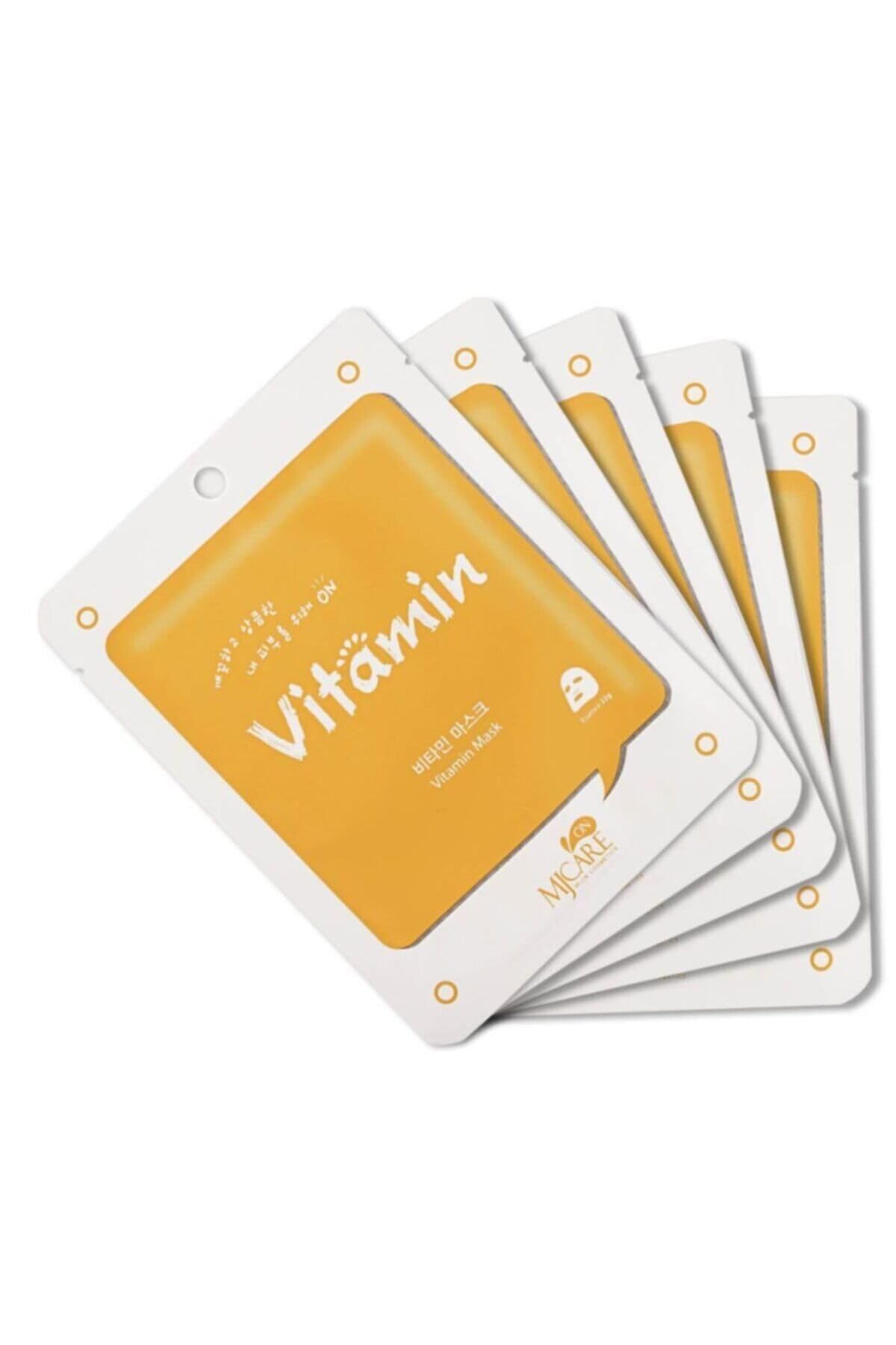 Mjcare On Vitamin Mask Vitaminli Yüz Maskesi 5'li