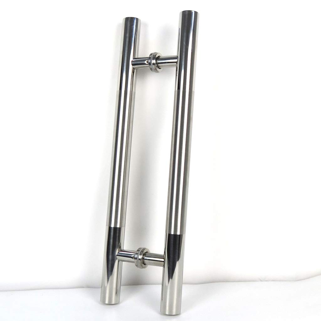 Poignée en acier inoxydable pour porte en bois et verre push-pull quincaillerie moderne