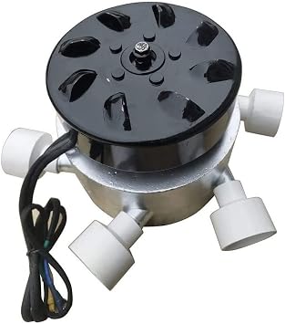 Micro Hydroelectric Generator 3000W, 6 Tube 3 Phase AC Brushless Water Turbine Generator Household Outdoor Hydro Power Generation Equipment