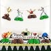 Jollyboom Cricket Birthday Decorations, 8pcs Cricket Ball Theme Honeycomb Centerpiece Sports Theme Happy Birthday Party Table Decorations for Cricket Theme I love Cricket Birthday Party Supplies