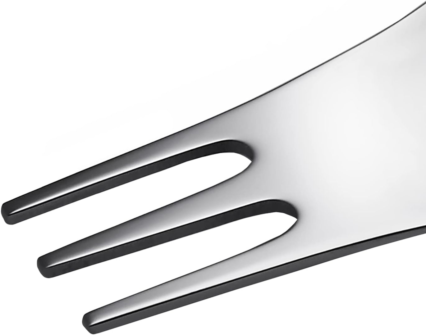 Alessi Moscardino GIMR01S4 - Set of Four Design Multipurpose Cutlery, Synthesis of Fork and Spoon, in 18/10 Polished Stainless Steel