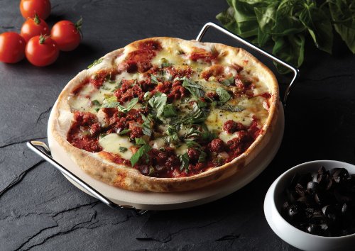 Conjunto Cortador De Pizza E Pedra Cerâmica