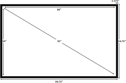 Miniatura 3 de Productos Silver Ticket - Estructura fija para cine en casa de 4K  8K Ultra HD, HDTV, HDR y pantalla de proyección de películas 3D activa, serie STR