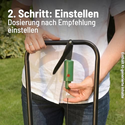 Substral EasyGreen Universal-Schleuderstreuer, 1 Stück, Streuwagen, Düngerstreuer mit Rotationstechnik, ideal für Dünger, Kalk, Rasensamen und Streusalz