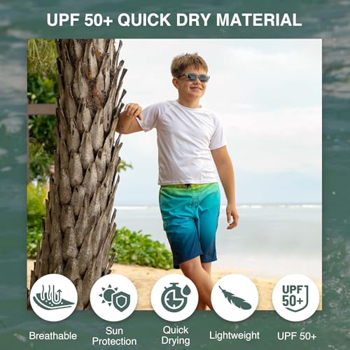 Image of Kanu Surf Boys' Avalon Quick Dry UPF 50+ Beach Swim Trunk