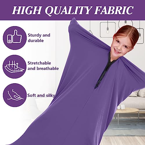 Chaussette sensorielle extensible violette pour le retour au calme