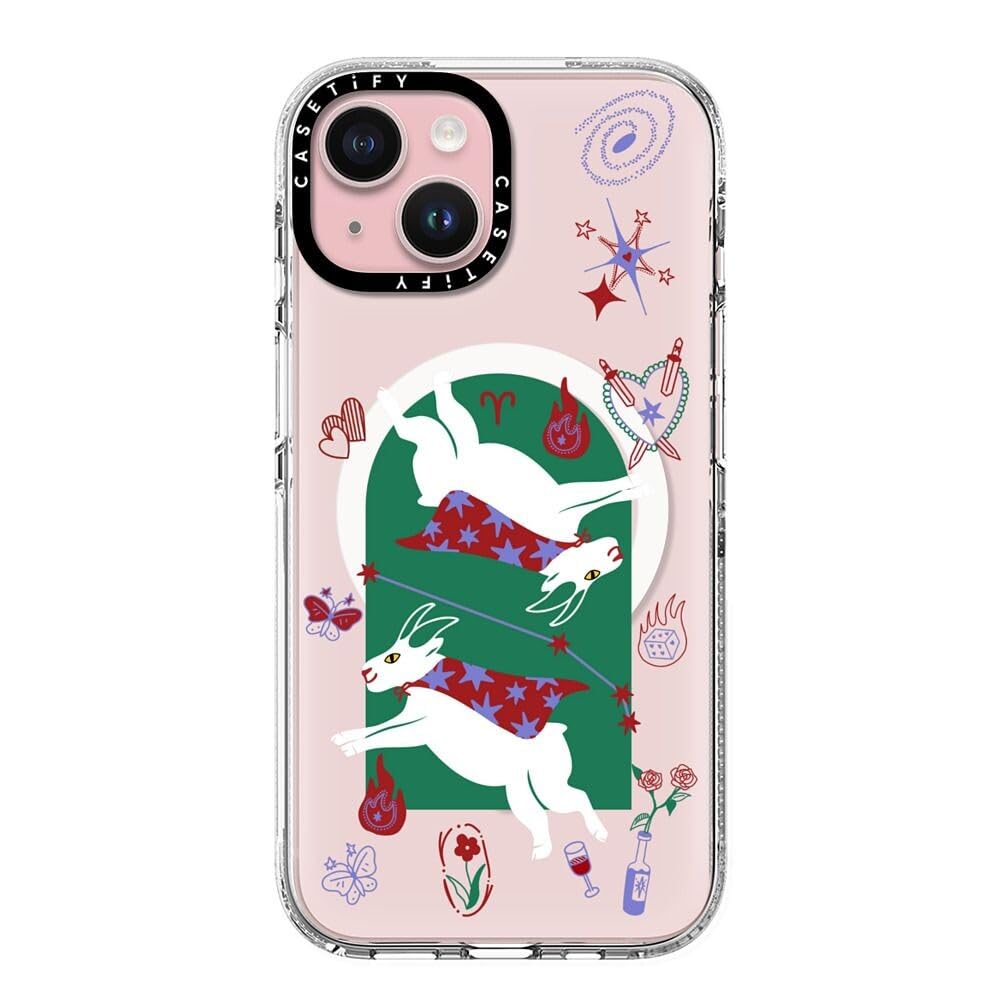 CASETiFY Coque transparente iPhone 15 Bélier antichoc et élégante