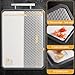 Stainless Steel Cutting Board for Kitchen, Large Chopping Board（16.42×11 In）Double Sided Non-Slip Edge Scratch-resistant Mesh Design, Food-Grade Wheat Straw PP, Non Toxic Cutting Board,Easy to Clean