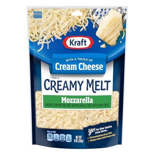 Kraft Natural Shredded Mozzarella with Philadelphia Cream Cheese (8 oz Bag)