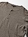 John Varvatos Star USA Men's Provo LS Cotton Yak Henley with Rib Back Panel Sweater, Nickel, XS