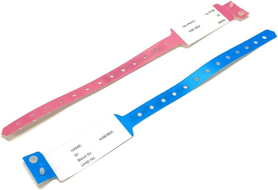 IS IndoSurgicals Patient Identification Band Adult Size for Mother (Pack of 100 Pcs.)