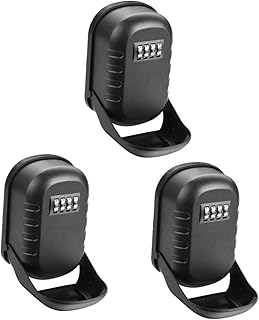 DOITOOL 3pcs Box Outdoor Lock Box Wall Mounted Key Holder Car Key Car Key Holder Spare Key Lockbox Car Key Case Lock Box with Combination Lock Key Box with Code Lock Box for House Key Safe