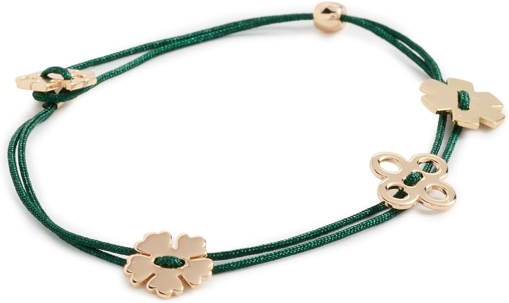 Tory Burch Women's Clover Cord Bracelet