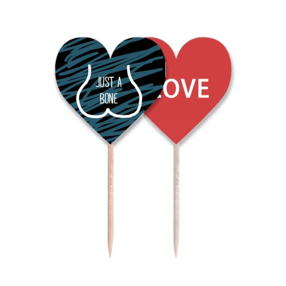 Cure-dents bleu Just b Love Heart pour célébrer vos instants précieux