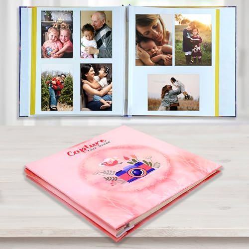 Image of Sehaz Artworks Auto Stick Album for Photos | Album for Photos Collection | Self Adhesive Photo Album Book for Photos Collection - 20 Sheets