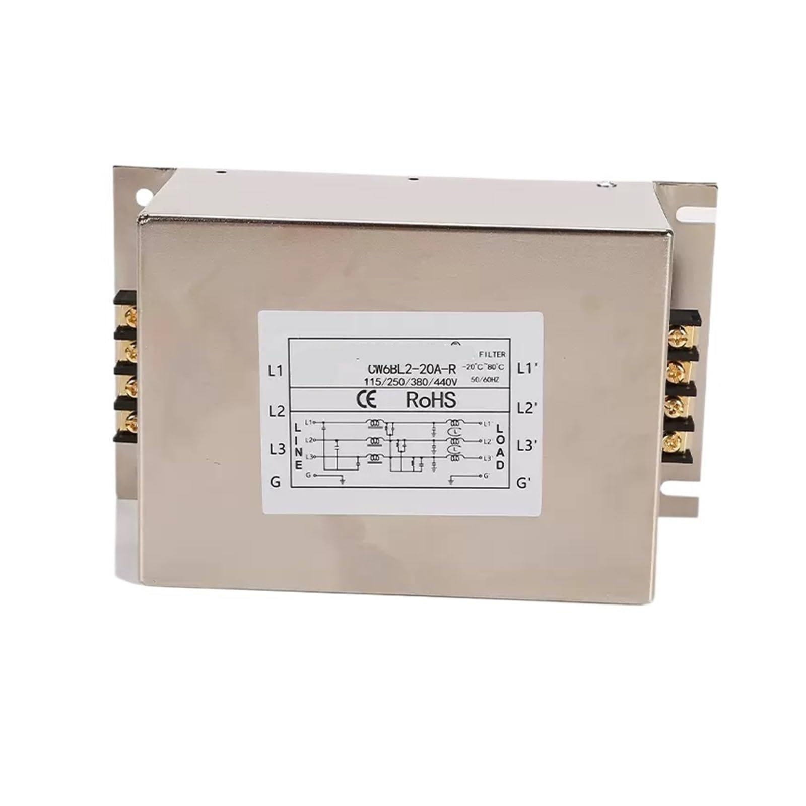 Filtre d'entrée servo triphasé 380V CW6BL2-20A-R évite les erreurs de conversion