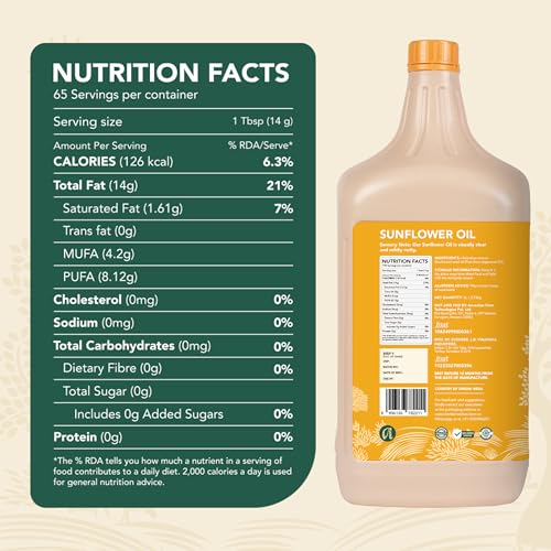 Image of Anveshan Wood Pressed Sunflower Oil 3Litre | HDPE Can | Kolhu /Chekku| Natural Antioxidants & Rich in Omega-6 | Hexane Free| Cholesterol Free (Pack of 2)