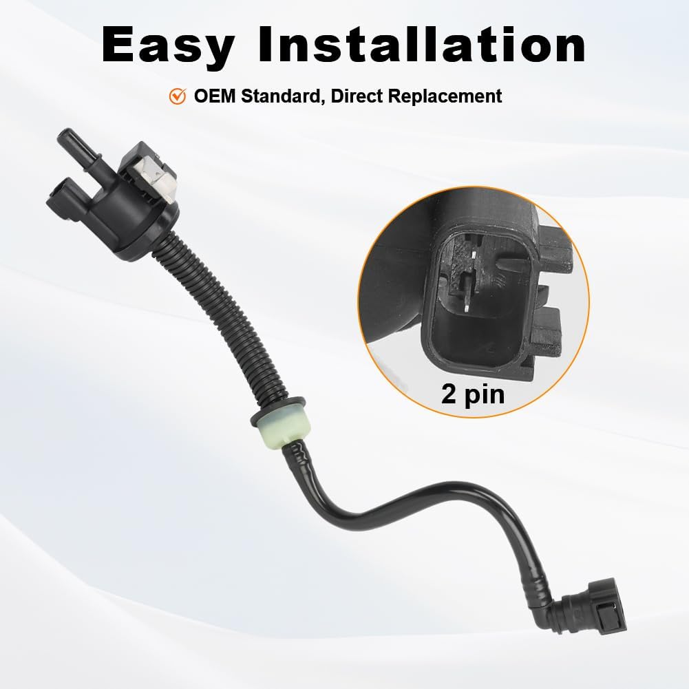 Vapor Canister Purge Valve Hose Compatible with 2015-2021 Ford Mustang 2.3L Replacement for 994-554