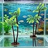 5Pcs Imitation Palm Tree, Tropical Mini Palm Mini Tree Figurines Rainforest Diorama Supplies Fake Palm Fairy Garden Outdoor, Coconut Indoor Banquet Hawaii #3