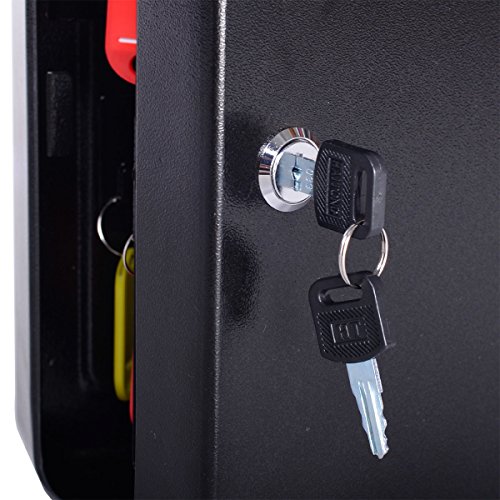 48 Hook Key Box Metal Safe W/Tag Case Cabinet Wall Mount Home Car Lock Storage #TOP4