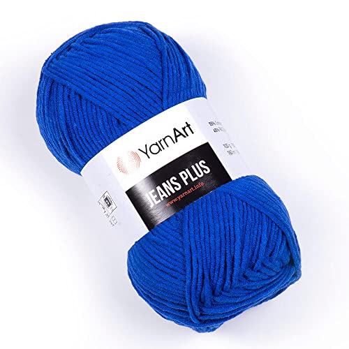 Image of YarnArt J.Plus Cotton Blend Yarn - Knitting & Crochetting Soft Baby Yarn 55% Cotton 45% Acrylic, 100 g (3.5 oz), 160 m (174 yds), Weight : 4, (1 Skein) (69)