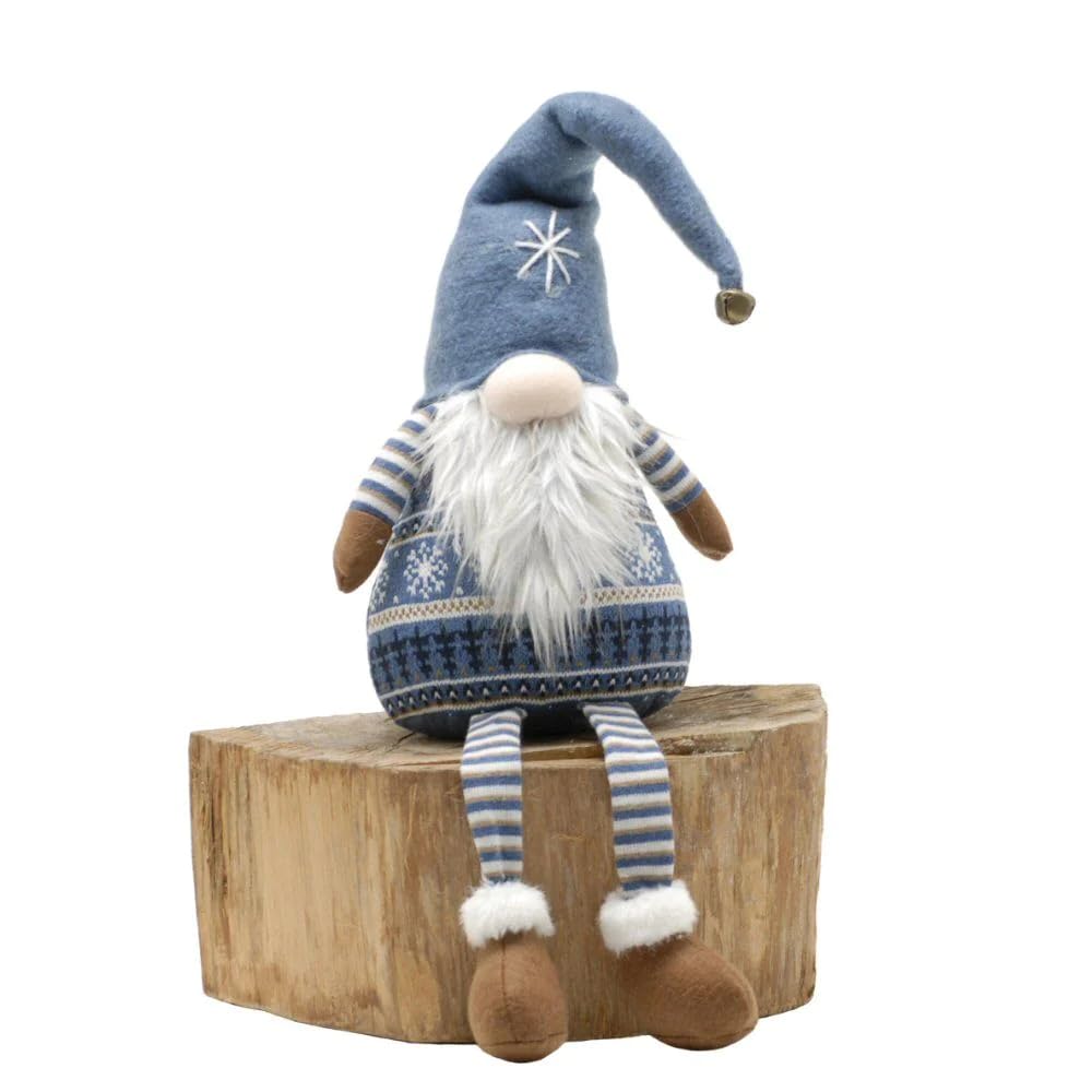 Festive 71cm Blue Nordic Gonk With Dangly Legs