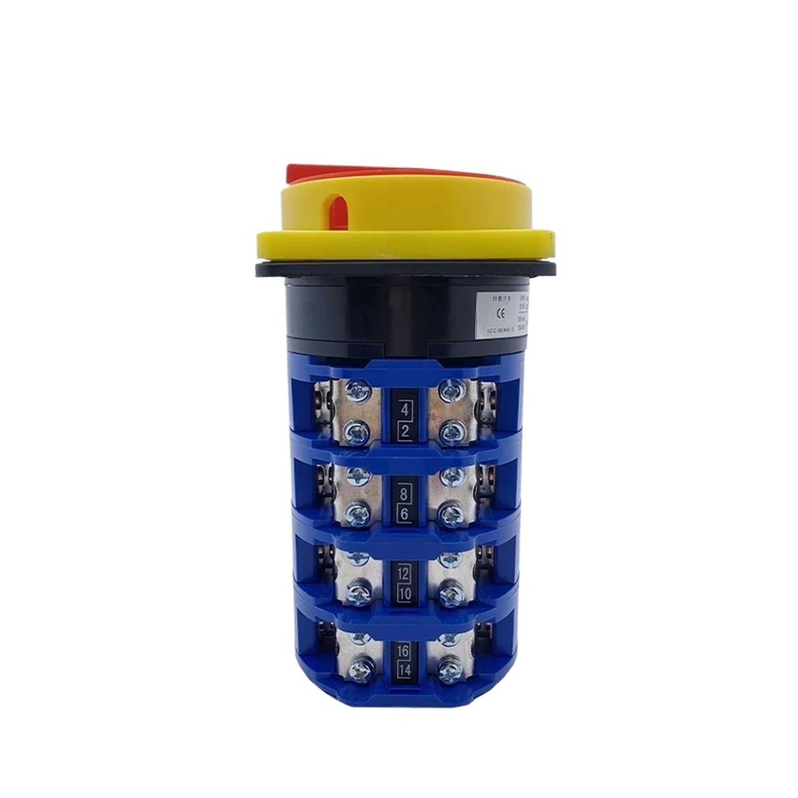WQGQPXOB LW26GS-125A Padlock Off-ON Two Positions Changeover Selector Panel Mounted Rotary Cam Switch(1P 4Terminals)