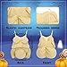 Hotop Halloween Fat Suit Old Lady Costume for Adults Women Men Fat Belly Costume for Halloween Cosplay Dress up Party