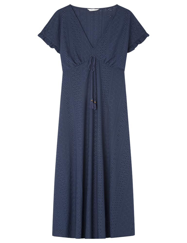 SPRINGFIELD Vestido Midi Escote Cordón Borla Mujer