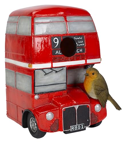 Nichoir à oiseaux London Bus Robin Vivid Arts pour protéger les nichées - 2