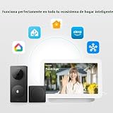Aqara 2K Videocitofono G410 Suoneria, Hub Matter, Cablato/Wireless, Grigio - 2