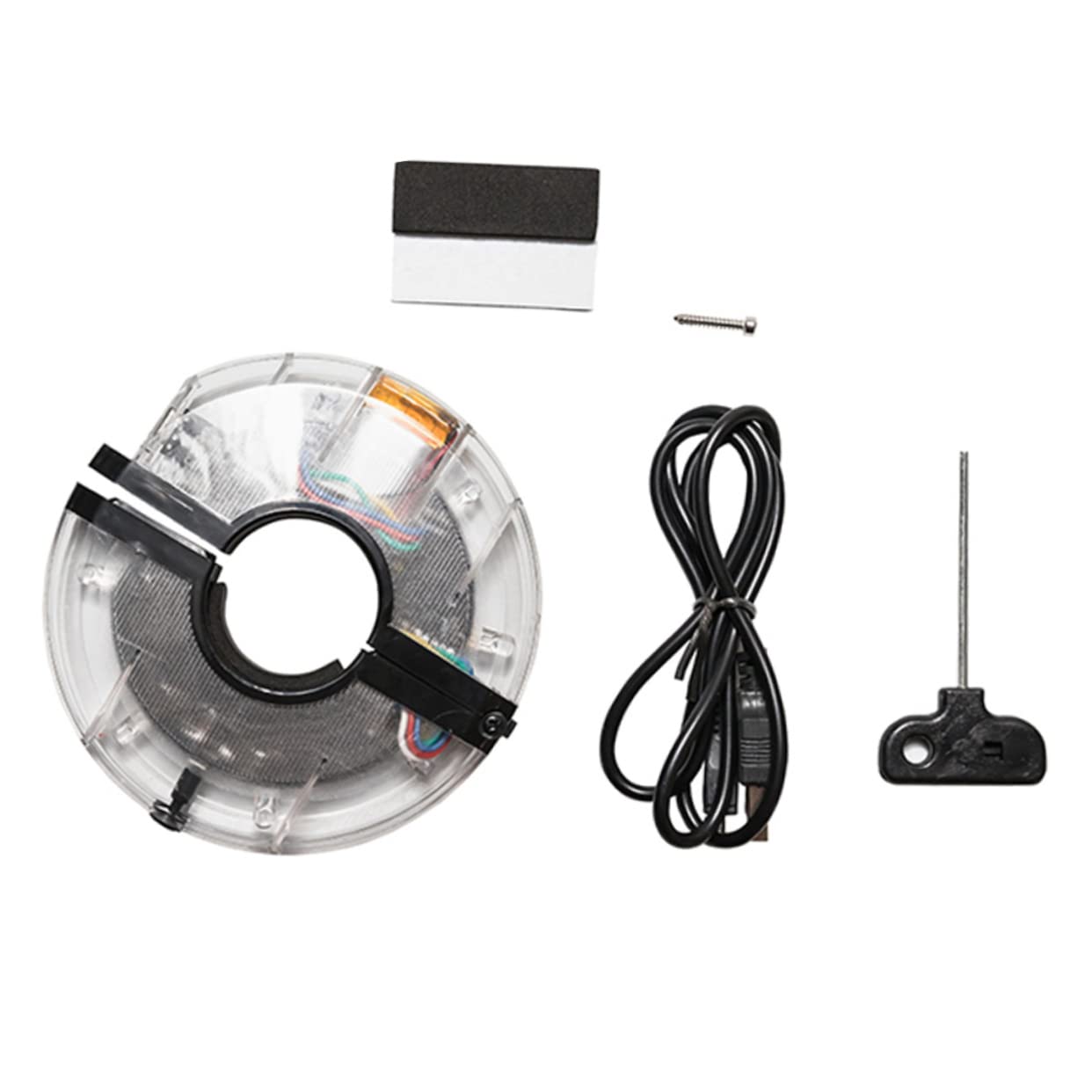 SUPVOX LED Bici Impermeabile Spia Luce ciclistica Ruota di Bicicletta luci per Bici per Ruote Auto Luce per Bici Spia Luminosa Spia della Bici plastica Silver
