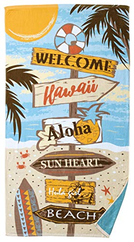 丸眞 バスタオル おしゃれ 80×150cm サインオブハワイ 綿100% 0145048100