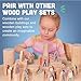 Constructive Playthings Wooden Community Helpers 25-Piece Wood Block Play Figurine Set, Freestanding Inclusive and Diverse Wood Toy Figures for Kids Ages 3+
