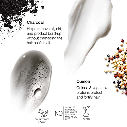 Anomaly Vegan Shampoo + Hair Mask Spa Gift Set | Clarifying Charcoal Scalp Shampoo & Bonding Treatment Mask With Keratin & Quinoa Protein | Sulfate Free | Clear, White, 2 Piece Set #TOP5