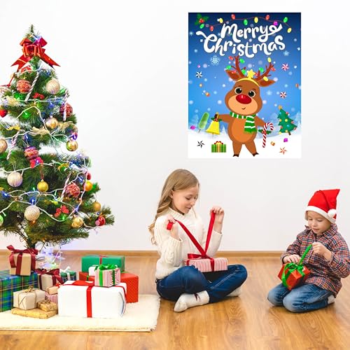 Pinthenoseonthereindeerchristmaspartygamesforkidsxmasactivitiesholidaypartygamewith24pcsnosestickerspinthetailchristmaspartyfavorssuppliesforadults Urban Country Home Decor Pin the nose on the reindeer christmas party games for kids xmas activities holiday party game with 24pcs nose stickers pin the tail christmas party favors supplies for adults urban country home decor