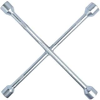 Generic 16Inch Heavy Duty 4 Way Car Wheel Tyre Cross X Wrench Lug Brace Bolt Nut - Silver