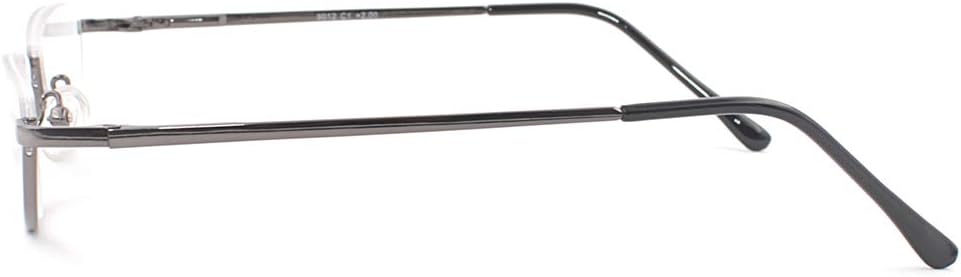 DABYDA Half Reading Glasses,Metal Frame Readers for Women Men with Pouch(4 Pairs 2.0)