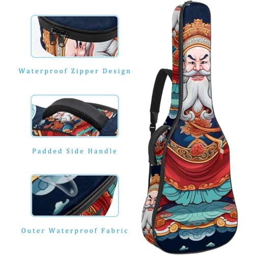 JRHEJTFZ Housse pour guitare acoustique de 1,9 cm d’épaisseur – Imperméable – Durable et élégant – Dieu chinois de la richesse, Multicolore 5., 42.9×16.9×4.7 in, Motif imprimé tendance - Les Beatles, Paul McCartney, John Lennon, RIngo Starr, George Harrison JRHEJTFZ Housse pour guitare acoustique de 1,9 cm d'épaisseur - Imperméable - Durable et élégant - Dieu chinois de la richesse, Multicolore 5., 42.9x16.9x4.7 in, Motif imprimé tendance – Image 5