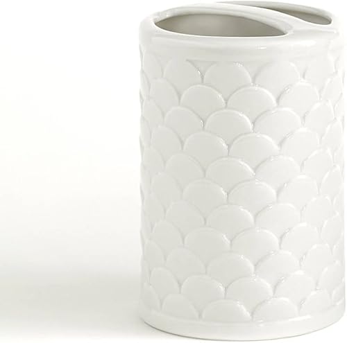 Kassatex Soporte para cepillos de dientes, accesorios de baño Scala  Porcelana en relieve