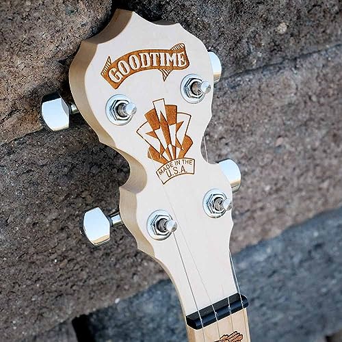 Deering Goodtime 2 5-String Maple Resonator Bluegrass Banjo Art Deco Inlay Bronze Powder Coat Hardware with Instrument Alley Bag, Tuner, Strings, Mute, Picks, Strap Bundle Package - Made in the USA - Image 6