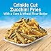 Birds Eye Crinkle Cut Zucchini Fries, Frozen Vegetable Snack, 12 OZ Bag