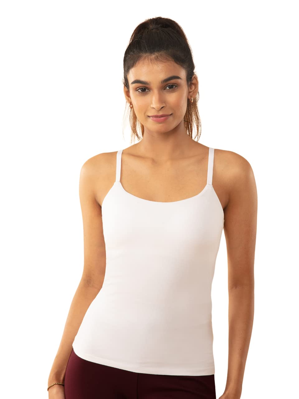 Cotton Everyday Bramisole for Women - Camisole with in-Built Bra, Padded & Moulded Cups, Adjustable Straps - NYC003-image-14