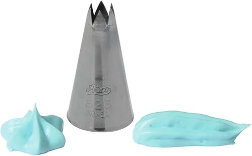 Miniatura 3 de Ateco # 823Punta de estrella abierta Pastry .31"Apertura DIAMETER- Acero Inoxidable por ATECO