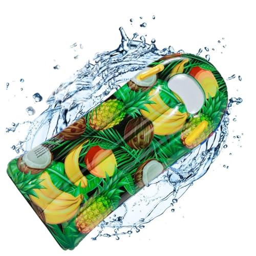 Aufblasbares Bodyboard Kinder Surfbrett Bodyboard mit Griffen Schwimmbrett Pool Float Luftmatratze Schwimmhilfe Sommer Wasserspielzeug für Schwimmbad Strand Wasserrutschbahn (B)