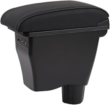Car Armrest Compatible with Smart 450 451 453 454 for Fortwo for Forfour 2012 2013 2014 2015 2016 2017 2018 Car Seat Armrest Box USB Handrail Soft PadA3
