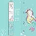 Height Growth Chart for Kids Unicorn Mermaid - Baby Measuring Canvas Ruler. Nursery Hanging Wall Decor for Girls, Perfect Baby Shower Newborn Gift, Size in Foot Inches Centimeters (79”x7.9).