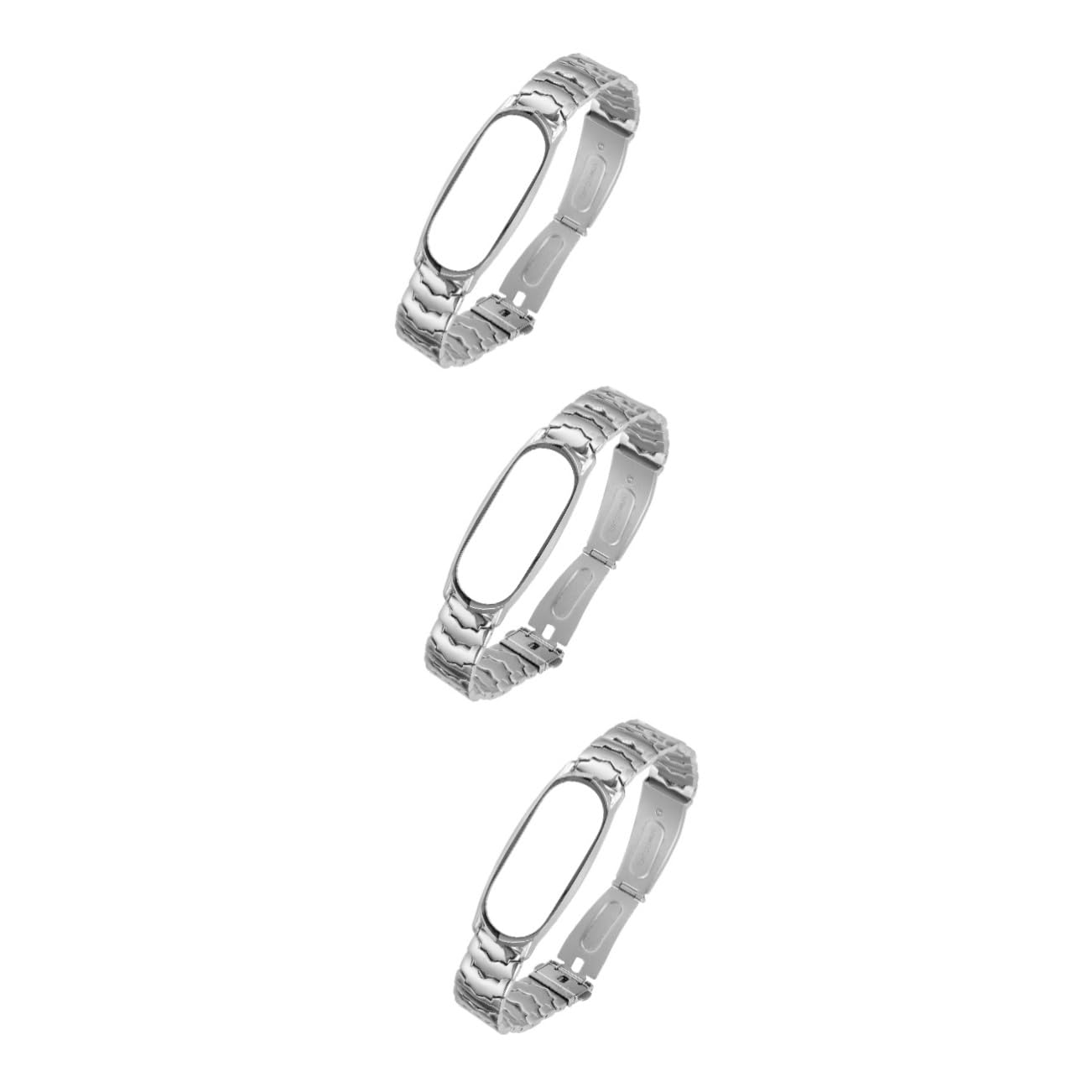 DOITOOL 3pièces Bracelet Métallique Ajustable Compatible Avec Strap Pour Montre Connectée
